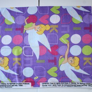 Tinkerbell In Lights And Dots 2012  fleece fabric 37" x 64"